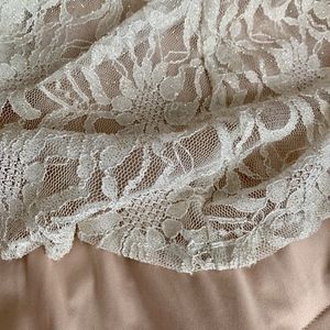 Off-White Lace Gown
